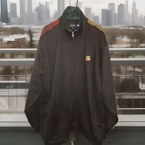 Authentic Cookies SF Clothing BLACK Tahoe Poly Knit Track Jacket Size 3XL